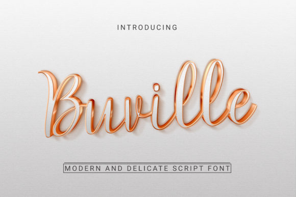 Buville: A Modern Script Font for Elegant Web Design