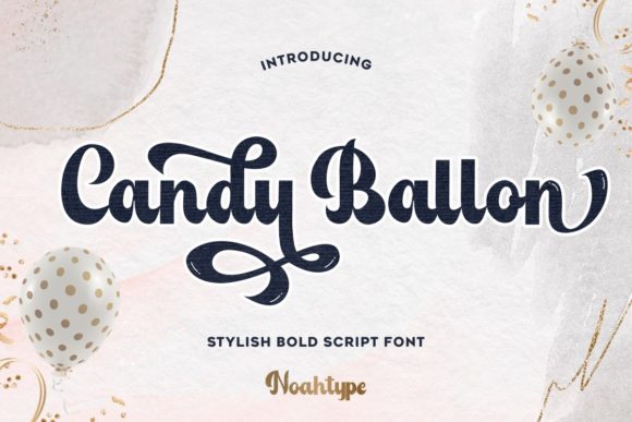 Discover Candy Ballon: A Stylish Handwritten Font for Editorial Design