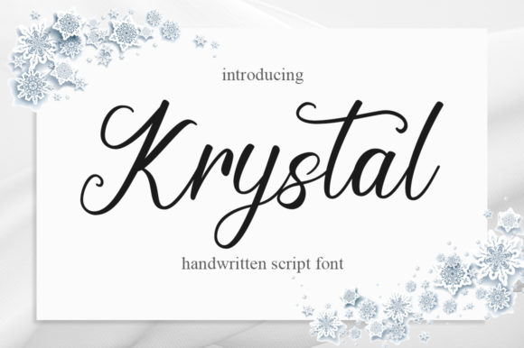 Discover Krystal: The Elegant Script Font for Crafters