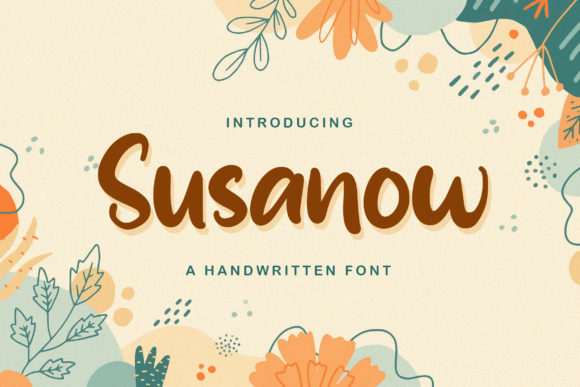 Discover Susanow: A Handwritten Font for Editorial Elegance