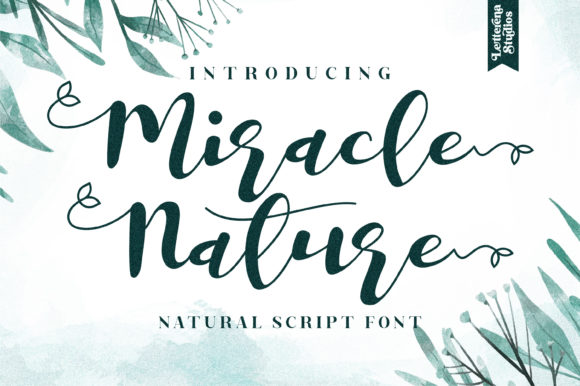 Elevate Your Editorial Design with Miracle Nature Font