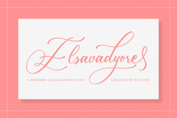 Elsavadyore: A Script Font with Elegance and Charm