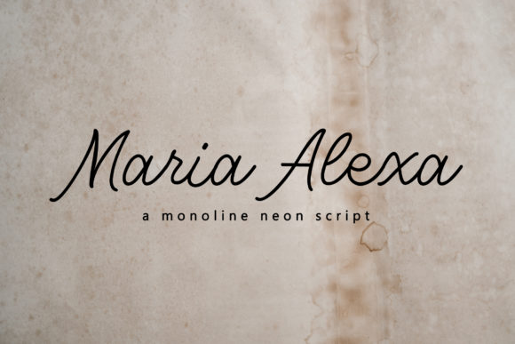 Enhance Your Brand with Maria Alexa: A Delicate Script Font