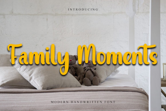 Family Moments: A Handwritten Font for Elegant Editorial Design