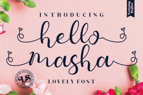 Hello Masha: A Delicate and Romantic Script Font for Editorial Design