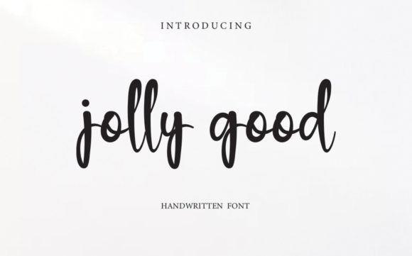 Jolly Good: A Handwritten Font for Editorial Elegance