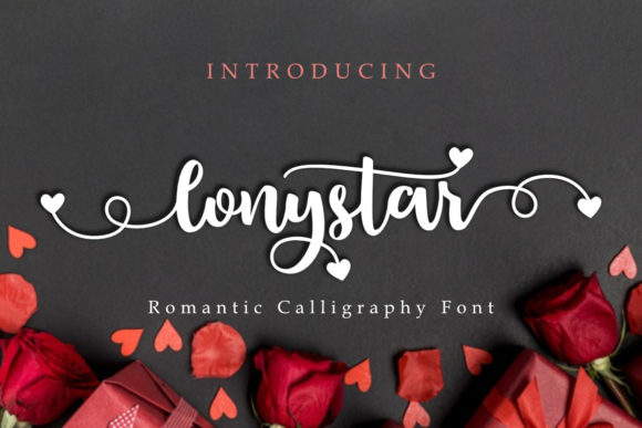 Lonystar: A Romantic Calligraphy Font for Crafters