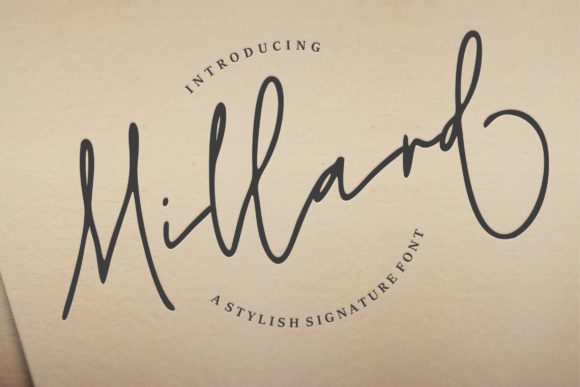 Millard: A Handwritten Font for Elegant Web Design