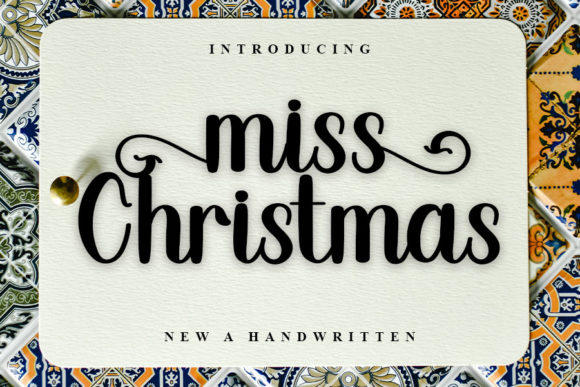 Miss Christmas: A Handwritten Font for Elegant Branding