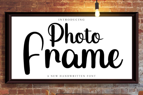 Photo Frame: A Charming Handwritten Font for Crafters