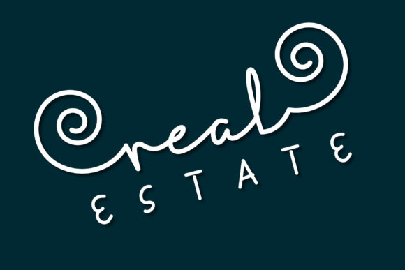 Real Estate: A Handwritten Font for Elegant Editorial Design