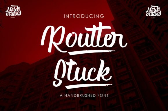 Routter Stuck: A Handwritten Font for Editorial Elegance