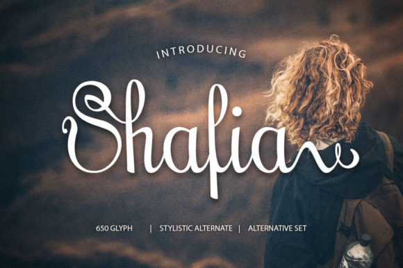 Shafia: A Graceful Script Font for Editorial Design