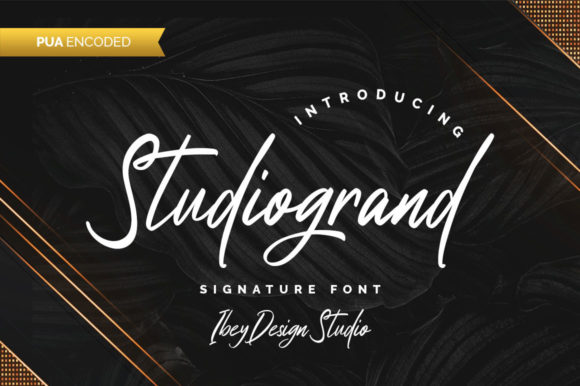 Studiogrand: A Signature Font for Crafters and Creators