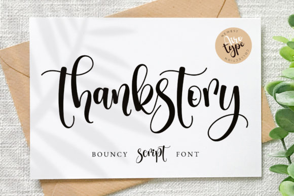 Thankstory: A Delicate Script Font for Editorial Elegance