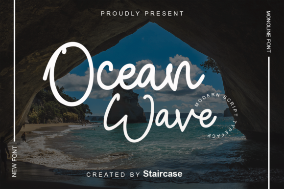 Transform Your Brand with Ocean Wave Font