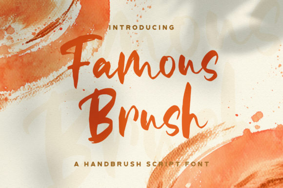 Transform Your Brand with the Stylish Famous Brush Font