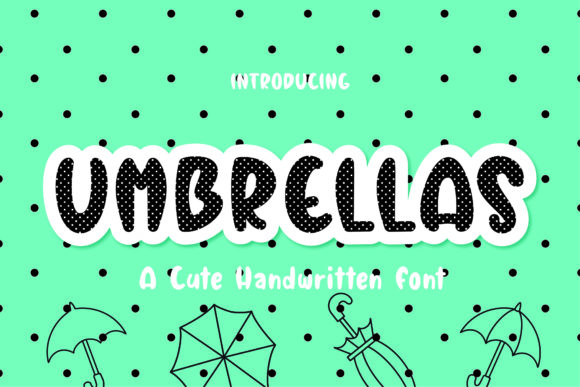 Umbrellas: A Versatile Handwritten Font for Creative Branding
